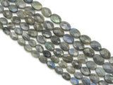 Natural Quality Faceted Oval Labradorite Beads, Sku#HY09