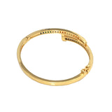 Colorful CZ Gold Adjustable Bracelet, Sku#LD402