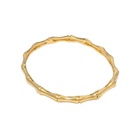 CZ Gold Bamboo Joint Adjustable Bracelet, Sku#LD400
