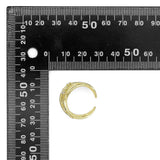 Multi CZ Cross Line Adjustable Ring, Sku#Y870