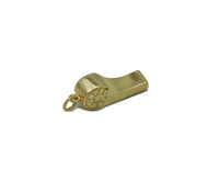 Gold CZ Whistle Charm, Sku#F1493