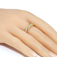 Gold Pink Heart CZ Adjustable Ring, Sku#LK773