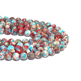 Galaxy Imperial Jasper Round Smooth Beads, 6mm/8mm/10mm, Sku#U1520