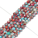 Galaxy Imperial Jasper Round Smooth Beads, 6mm/8mm/10mm, Sku#U1520