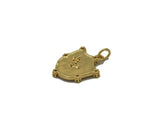 CZ Bird On Gold Shield Charm, Sku#F1495