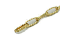 1 Yard/5 Yard Gold Filled Thick Rectangular Edge Paperclip Chain, sku#LS04