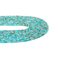 Genuine Turquoise Faceted Cube Beads, 2.5mm, Sku#U1533