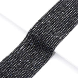 Genuine Black Tourmaline Faceted Cube Beads, 2.5mm, Sku#U1538