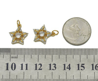 Gold Five Point Star Charm, Sku#Y712