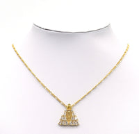 CZ Triangle Charm, Sku#L686