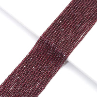 Genuine Garnet Faceted Cube Beads, 2.5mm, Sku#U1551