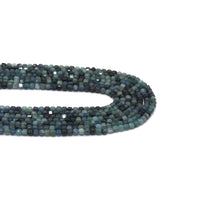 Genuine Blue Tourmaline Faceted Cube Beads, 2.5mm, Sku#U1522
