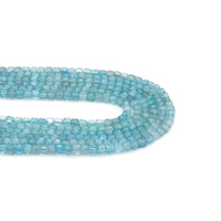 Genuine Blue Apatite Faceted Cube Beads, 2.5mm, Sku#U1543