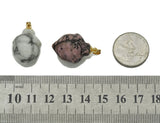 Gemstone Acorn Shape Pendant, Sku#LY27