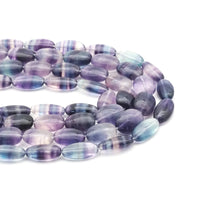 Genuine Fluorite Smooth Oval Beads, 13x17mm/10x20mm. Sku#U1560