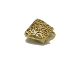 Gold CZ Hollow Out Fashion Bag Charm, Sku#LK673