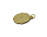 Gold CZ Clock Charm, Sku#LK684