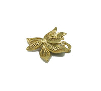 Gold Colorful CZ Lotus Flower Charm, Sku#LK688