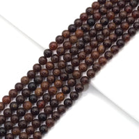 Genuine Brown Garnet Round Smooth Beads, 6mm/8mm/10mm, Sku#U1571