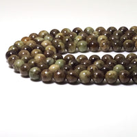 Genuine Green Garnet Round Smooth Beads, 6mm/8mm/10mm, Sku#U1575