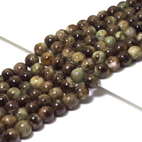 Genuine Green Garnet Round Smooth Beads, 6mm/8mm/10mm, Sku#U1575