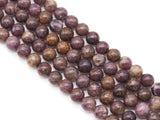 Genuine Purple Golden Phlogopite Round Smooth Beads, Sku#U1354