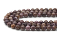 Genuine Purple Golden Phlogopite Round Smooth Beads, Sku#U1354