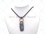 New!!! Blue Kyanite with Sunflower Pendant, Sku#YT11