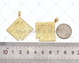 Rhombus Shape Charm, Sku#LK565