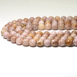 Genuine Light Pink Icy Chalcedony Round Smooth Beads, 6mm/8mm/10mm, Sku#U1597