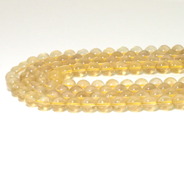 Genuine High Quality Yellow Fluorite Round Smooth Beads, 8mm/10mm, Sku#U1599