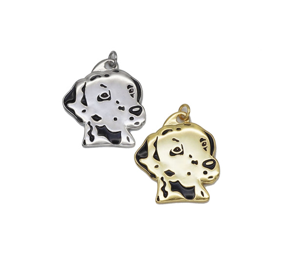 Dog Head Charm, Sku#Z1465