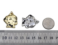 Dog Head Charm, Sku#Z1465