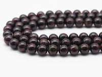 Genuine Red Garnet Round Smooth Beads, Sku#U1359