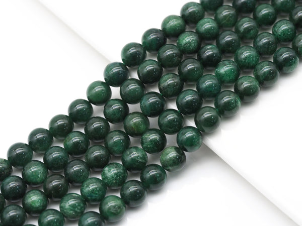Genuine Green Kanite Round Smooth Beads, Sku#U1361