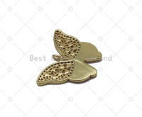 CZ Micro Pave Colorful Enamel Butterfly Shape Pendant,18K Gold Filled Evil Eye Charm, Necklace Bracelet Charm Pendant, Sku#L642