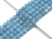 Genuine High Quality Aquamarne Round Smooth Beads, Sku#U1369