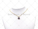 Colorful Enamel Five Star On Earth Shape Pendant,18K Gold Filled Earth Star Charm, Necklace Bracelet Charm Pendant, Sku#JD25