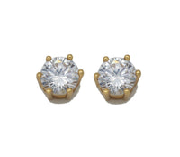 Gold Big CZ Bezel Diamond Charm, Sku#Y738