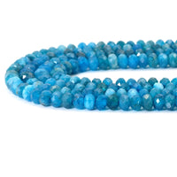 Genuine Quality Apatite Rondelle Faceted Beads, 3x5mm, Sku#U1589