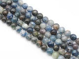 Genuine Blue Kyanite Round Smooth Beads, Sku#U1374