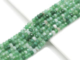 Quality Natural Green Banded Agate Faceted Rondelle Beads, 4x6mm/5x8mm, Sku#UA241