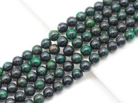 Genuine High Quality Green Kamite Round Smooth Beads, Sku#U1381