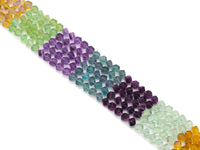 Genuine High Quality Multicoloor Fluorite Cube Beads, Sku#U1384