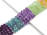 Genuine High Quality Multicoloor Fluorite Cube Beads, Sku#U1384