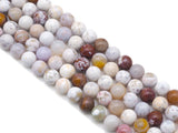 Genuine White Ocean Jasper Round Smooth Beads, Sku#U1385