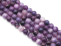 Genuine Shugilite Round Smooth Beads,Sku#U1388