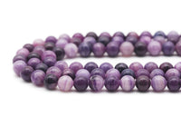 Genuine Shugilite Round Smooth Beads,Sku#U1388