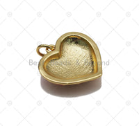 Enamel Heart Shape Pendant, Sku#Y594