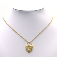 Gold Egyptian Mask Charm, Sku#LX94